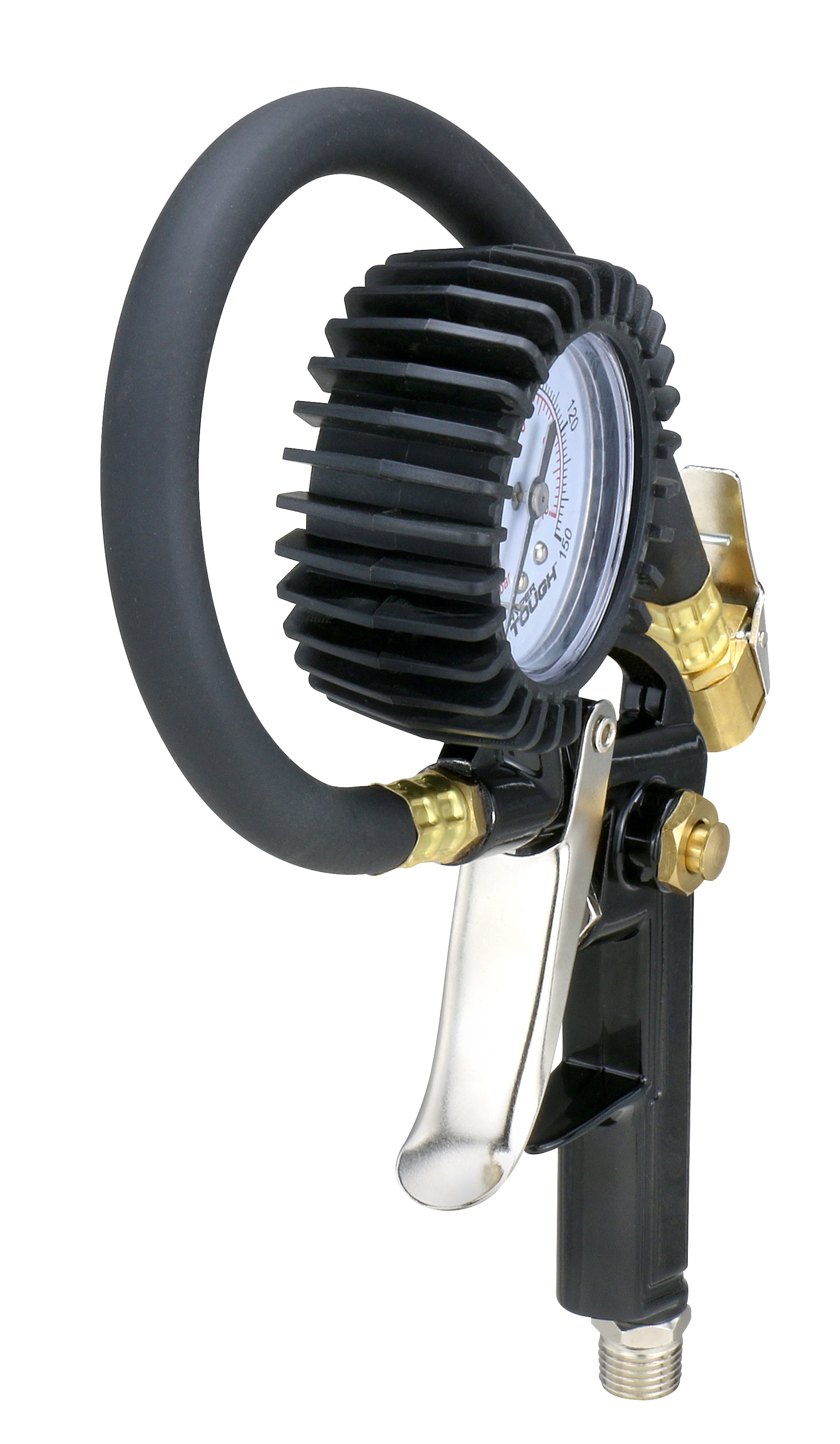 Hyper Tough ST8T068 Analog Tire Inflator Gauge, All-in-One Inflator, 150 Psi