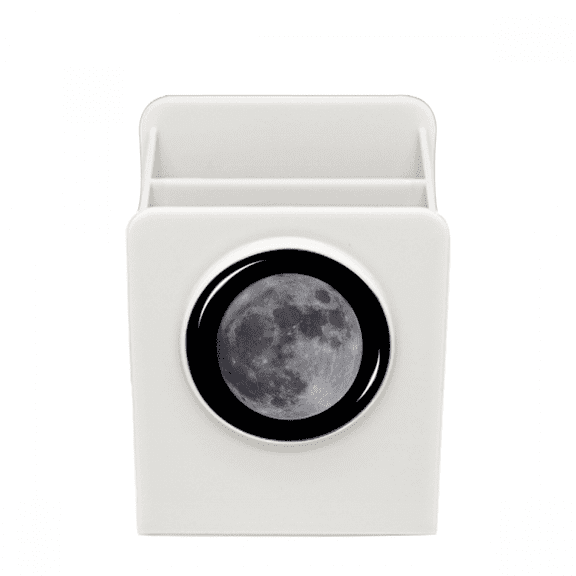 Big Moon Dark Night Sky Art Deco Fashion Desk Pencil Holder Cup Pen Organizer