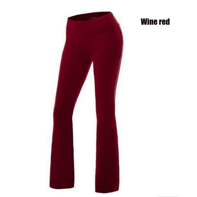 Cycle-Topshop Women Flare Wide Legging Elastic Solid Color Trousers Bell  Bottom Yoga Long Pants Casual New