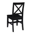 thumbnail image 3 of Linon Anna Collection Dining Chair, Antique Black, 17.75 inch Seat Height, 3 of 5
