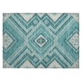 thumbnail image 2 of Addison Rugs Chantille Indoor/Outdoor Transitional Geometric, Abstract Teal Washable Rectangle Rug, 1'8" x 2'6", 2 of 6
