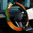 thumbnail image 6 of Tangerine 14.5 Inch Printing PVC Leather Auto Accessories Steering Wheel Cover Car Wheel Covers Steering Wheel Cover, 6 of 6