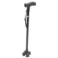 thumbnail image 1 of Cane Quad Cane Adjustable Height Anti Slip Lightweight Retractable Senior Walking Stick With 4 Pronged Base For Mountaineering, 1 of 8