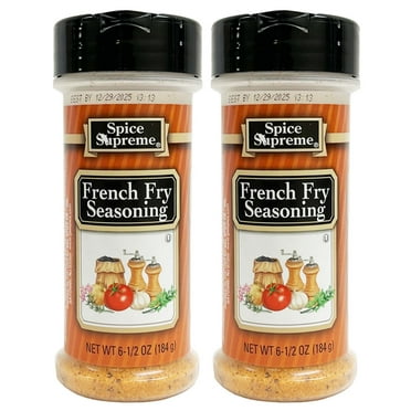 2 Spice Supreme French Fry Seasoning 6.5oz Seasoned Fries Dry Rub Meats Veggies