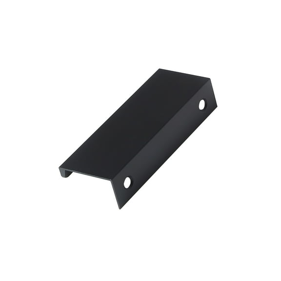 Bathlyn Center-to-Center Matte Black Finger Edge Tap Cabinet Pull (10-Pack) 2-1/2 in. (64mm)