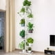 8-Shelf Flower Stand Plant Display for Indoors and Outdoors, Metal, White - image 1 of 6