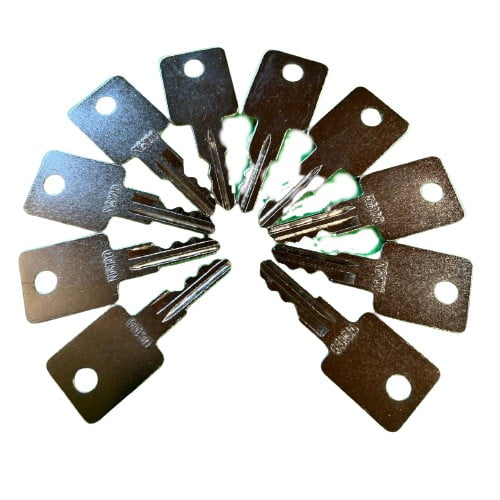 10 Pack 53# NG100 D66462001 16936 Tractor Equip Keys Fits Many Brands Grove Vermeer Cushman Huber