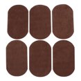thumbnail image 1 of Parches de terciopelo Sunnimix 6 piezas de reparación de ropa apliques artesanías con capucha café, 1 of 8