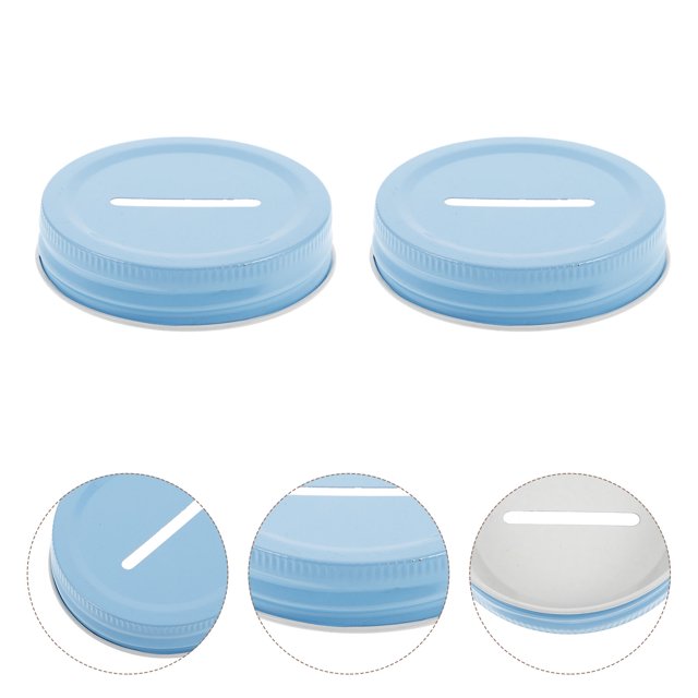LOLIPPYY 20Pcs Mason Can Lid for Mason Jars Coin Storage Regular Mason Jar Lids for Adults