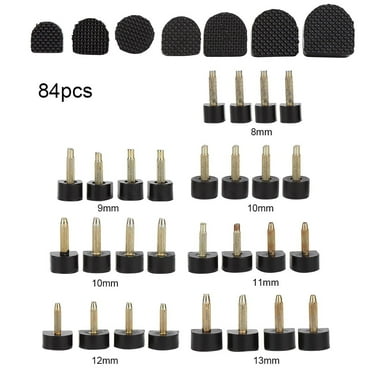 Mgaxyff Heel Tip,84pcs High Heel Replacement Tips Non-slip Shoes Repair Heel Dowels Protector, Heel Replacement Tip