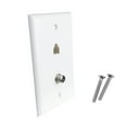thumbnail image 3 of Skywalker SKY05083W Single Gang Wall Plate with F-81 Female to Female Jack & RJ11 Phone Jack (White), 3 of 5