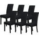 thumbnail image 1 of Nvzi Chair Covers for Dining Room Set of 6 Pack Stretch Black Chair Slipcovers for Parson Chairs 6 Pieces Washable Removable, 1 of 4