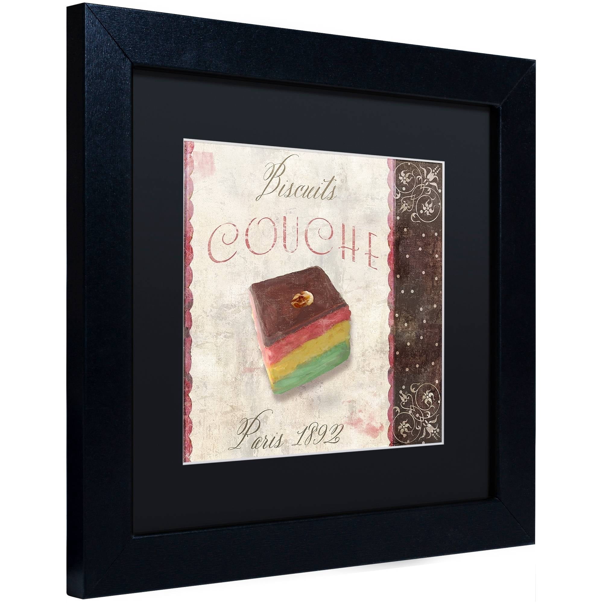 Trademark Fine Art "Patisserie XIV" Canvas Art by Color Bakery Black Matte, Black Frame