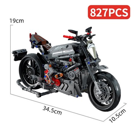MOC Motorcycle Kits Sets Model Bricks Sets City Racing Motorbike Vehicles Building Blocks Brick Toy Christmas Gifts For Children