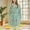 Green, variant on Women's Homewear Flannel Bathrobe Long Pajama Unhooded Top with Long-Length Design Unhooded for Classic Loungewear
