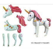 Giant 116Cm Unicorn Airwalker Balloon Girls Party Helium Or Air Party Supplies