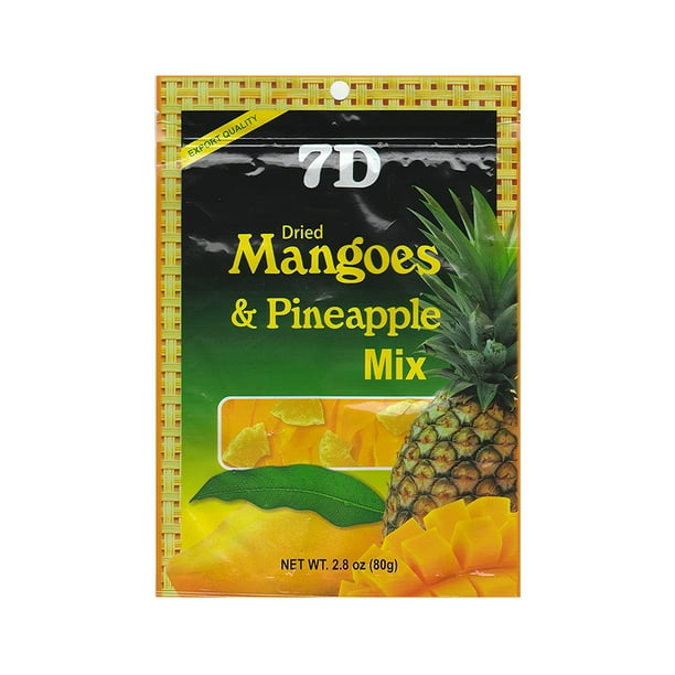 7D Dried Mangoes and Pineapple Mix 80g