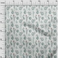 thumbnail image 3 of oneOone Rayon Grayish Blue Fabric Cactus Sewing Craft Projects Fabric Prints By Yard 56 Inch Wide, 3 of 5