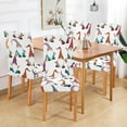 thumbnail image 6 of Christmas Funny Gnomes Dining Chair Covers Set of 4 Stretch Removable Washable Chair Slipcover Dining Chair Seat Cover for Dining Room Ceremony Party Wedding Hotel, 6 of 6