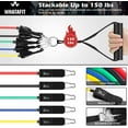 thumbnail image 2 of 150lbs Resistance Bands for Working Out, Exercise Bands, Workout Bands, Resistance Bands Set with Handles for Men Women , Weights for Strength Training Equipment at Home, 2 of 7
