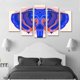 thumbnail image 3 of Cuadro decorativo para Sala, Comedor y Recamara, Elefante Geométrico, minimalista, moderno, elegante, juego de 5 piezas, 3 of 5