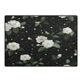 thumbnail image 2 of Iauyy 63x48in Washable Large Non-Slip Area Rugs,Modern Minimalist Patterns Ultra Soft Washable for Floor Mats for House Living Room Dining Room Office，White Camellia Flowers, 2 of 7