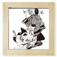 thumbnail image 1 of Pantalla de escritorio de pared Unbranded Marco cuadrado Kimono Japón, 1 of 4