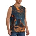 thumbnail image 2 of Balery Cowboy Boots Under Starry Sky Camisetas sin mangas para hombre, absorbe la humedad y protege contra el mal olor.-3X-Large, 2 of 7