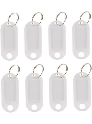 90 Pcs Key Tag Car Keys Keychain Plastic Keychain Key Rings for Car Keys  Key Labels Bulk Luggage Tags Luggage Wraps for Suitcase Compact Label Tags
