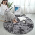 thumbnail image 4 of CAROOTU Soft Area Rug Fluffy Round Rug Shaggy Circular Rug For Bedroom Living Room Home Decor, 4 of 7