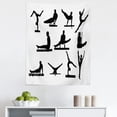 thumbnail image 1 of Gymnastics Tapestry, Composition of Mens Pommel Horse Athlete Silhouettes with Various Poses, Fabric Wall Hanging Decor for Bedroom Living Room Dorm, 5 Sizes, Black and White, by Ambesonne, 1 of 1