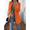 thumbnail image 2 of Mujer Solapa Slim Cardigan Traje Abrigo Moda Casual Traje Polo Cuello Slim Fit Blazer Manga Larga Chaqueta Abrigo, 2 of 5