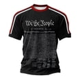thumbnail image 3 of We The People T Shirt Short Sleeve Crewneck Tees Featuring USA Anniversary Print Everyday Easy Mens T-shirts Black L, 3 of 3