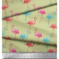 thumbnail image 3 of Soimoi Cotton Duck Fabric Flamingo Bird Printed Craft Fabric by The Yard 56 Inch Wide, 3 of 3