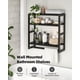 thumbnail image 4 of Estantería de almacenamiento sobre el inodoro para baño, montado en la pared, 3 niveles que ahorra espacio, organizador de estantes de esquina de bambú, toallero de papel higiénico con barra, 4 of 7