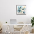 thumbnail image 3 of Stupell Industries Contemporary Sapphire and Gold Florals Gray Floating Frame Canvas Art, 18 x 18, by Creative Studio, 3 of 8