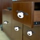 thumbnail image 3 of 2 Pcs Ceramic Drawer Handles Metal Cupboard Handles Vintage Retro Flower Pattern Door Handle, 3 of 5