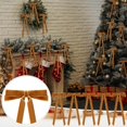 thumbnail image 5 of Giegxin 30 Pcs 7x 5.1 Inches Velvet Bows for Christmas Tree Wreath Garland Ornaments Large Xmas Vintage Double Velvet Ribbon Bows for Xmas Home Decor Indoor Outdoor Holiday Decorations(Camel), 5 of 14