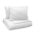 thumbnail image 4 of Vue Elements Larking 3 Piece 100% Cotton Duvet Set - Full/Queen - Bright White, 4 of 6