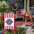 thumbnail image 5 of God Bless America Patriotic American Garden Flag 12x18 Inch Double Sided USA Flag USA 4th July Independence Day Garden Flag for Party Yard Outdoor Decoration Home Farmhouses Decor, 5 of 7