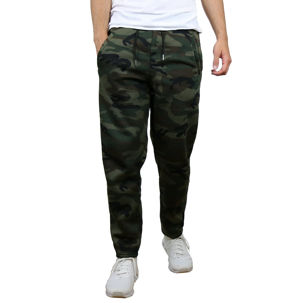 galaxy by harvic men's slim fit fleece jogger pants