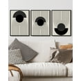 thumbnail image 3 of Drsoum Black Boho Wall Art Bohemian Abstract Decor Prints Ready To Hang for Bedroom 11x14in3pcs Black Framed, 3 of 5
