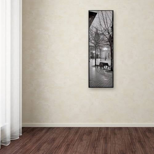 "Oviedo Cathedral y Bancs" Canvas Art by Alan Blaustein