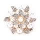 thumbnail image 1 of Broche de diamantesBroche Diamante Flor Perla Broche vintage Broche de cristal Rendimiento confiable Jadeshay A, 1 of 8