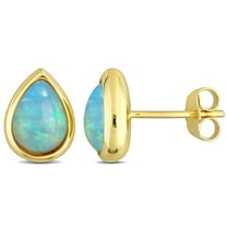 Everly Women's Opal 10k Yellow Gold Earrings