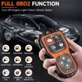 thumbnail image 4 of ANCEL AS200 Enhanced OBD2 Scanner, Check Engine Light Code Reader, Automotive Diagnostic Tool EOBD OBDII Code Scanner, Read/Clear Codes, I/M Readiness, Data Stream, Car Code Reader for 12V 16Pin Cars, 4 of 14