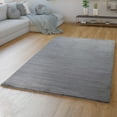 thumbnail image 5 of Paco Home Soft Shag Rug with Luxurious Touch in Dark Grey - 5'3" x 7'7" (5'x7'), 5 of 6