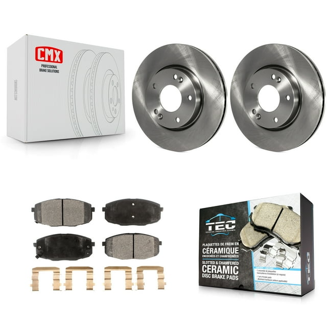 Transit Auto Front Disc Brake Rotors and Ceramic Pads Kit for Car Hyundai Elantra K8T-100389