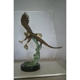 thumbnail image 2 of Nifao Eagle Flying With His Pray Bronze Statue – Home Decor Sculpture, 32"L x 15"W x 33"H, 2 of 10