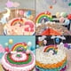 thumbnail image 2 of Rainbow Cloud Cake Decoration Kit Colorful Rainbow Cloud Cake Topper & Balloon & Stars & Moon Cupcake, 2 of 5